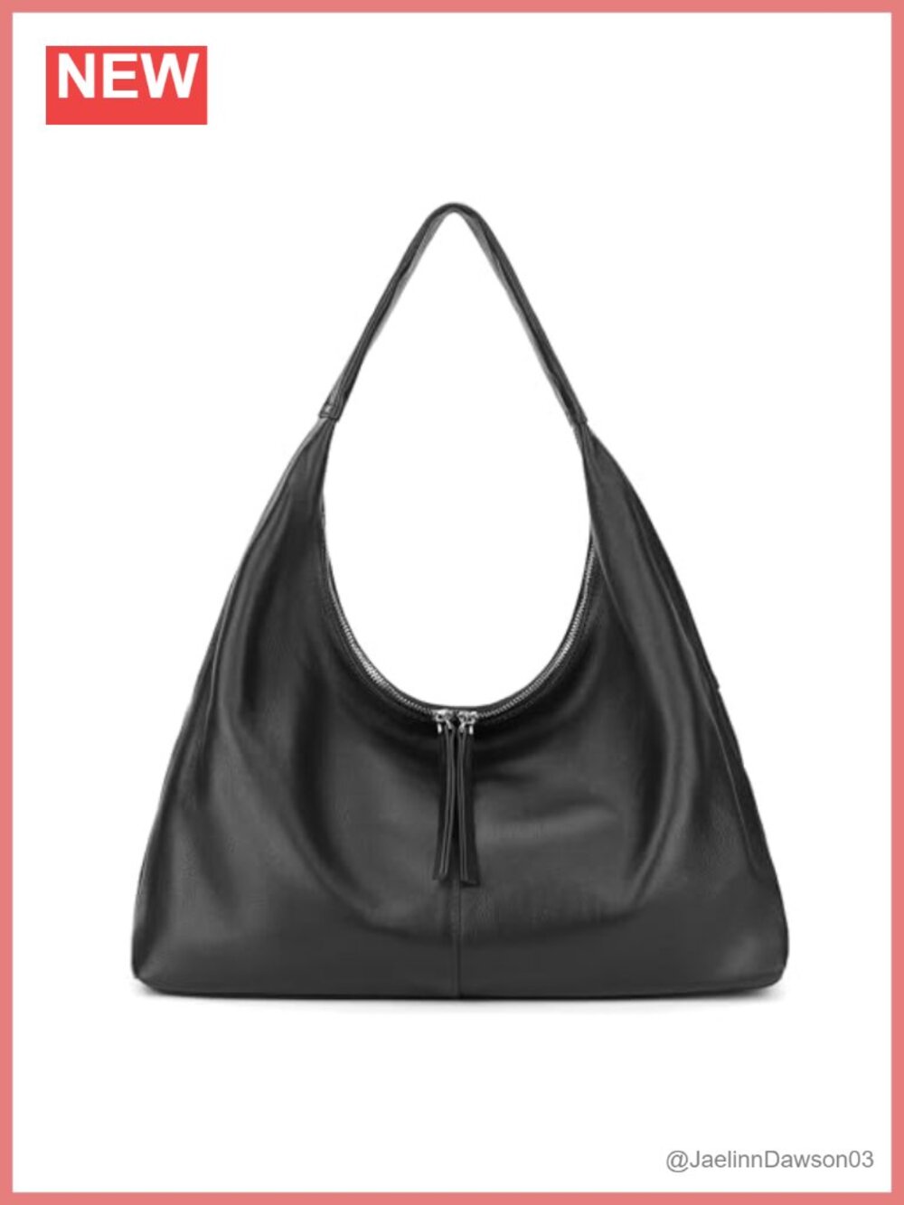 Genuine Leather Slouchy Hobo Bag Large Soft Tote Purse Shoulder